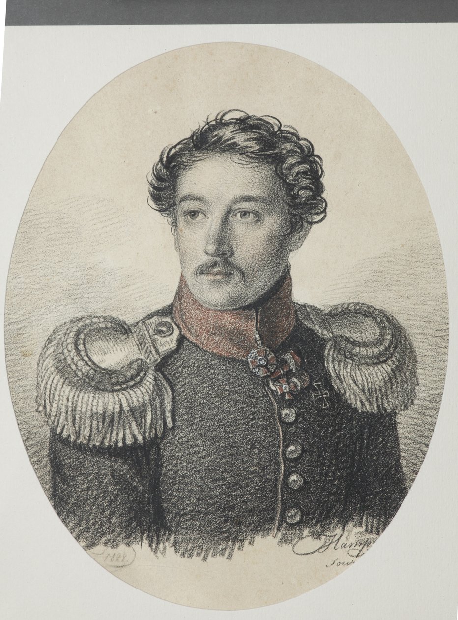 Portret van Nikolay Vasilyevich Khvostov 1793-1837, 1822 door Carl von Hampeln