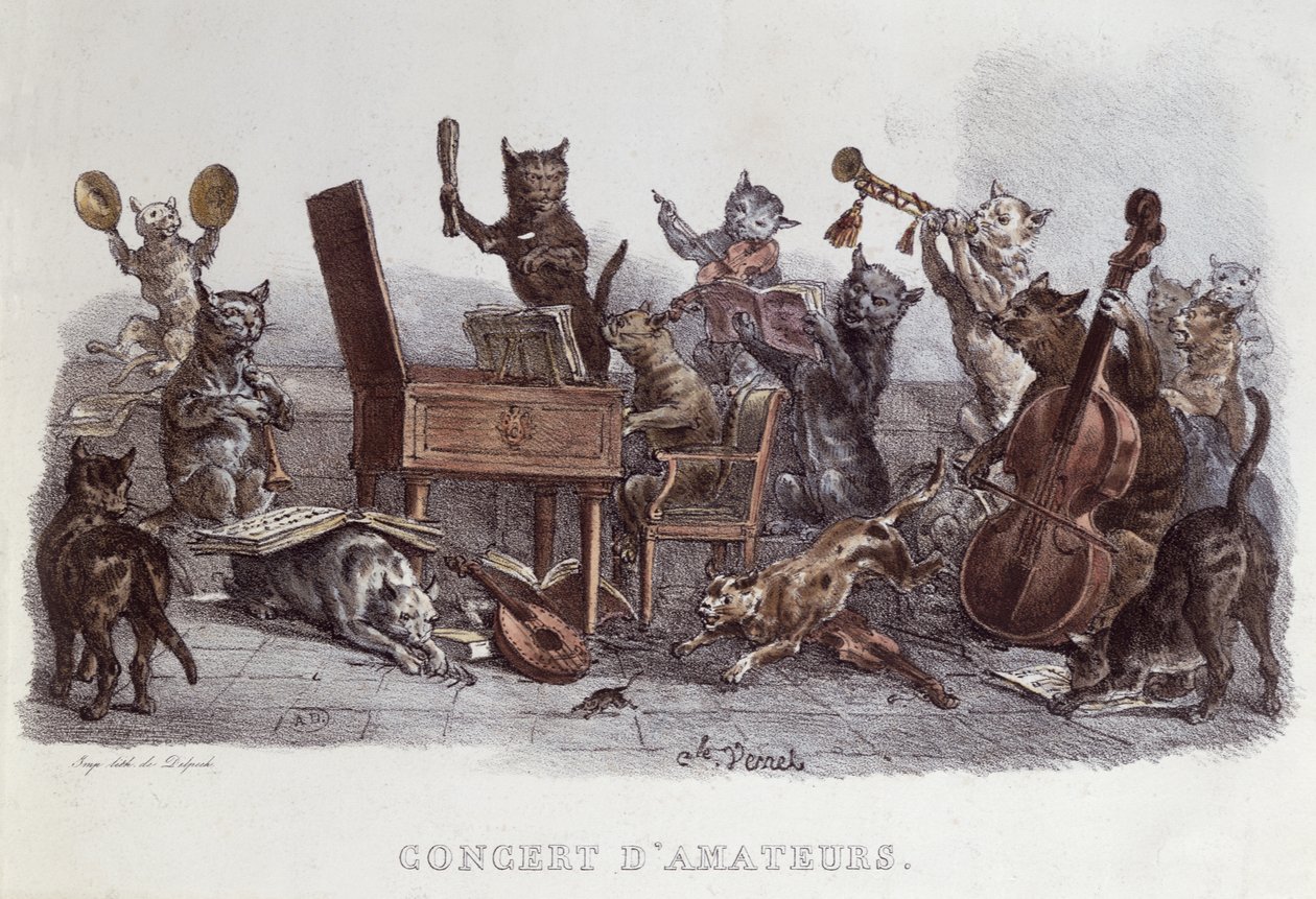 Een Amateuroptreden, gegraveerd door Francois Seraphin Delpech, c.1820 door Carle Vernet