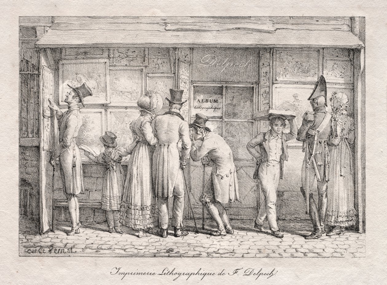 Delpech Lithografische Drukkerij door Carle Vernet