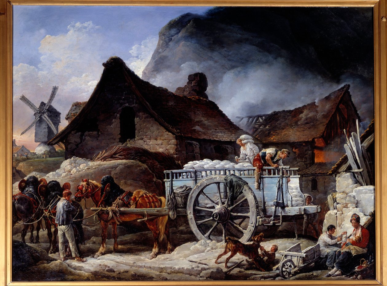 Gipsoven in Montmartre door Carle Vernet