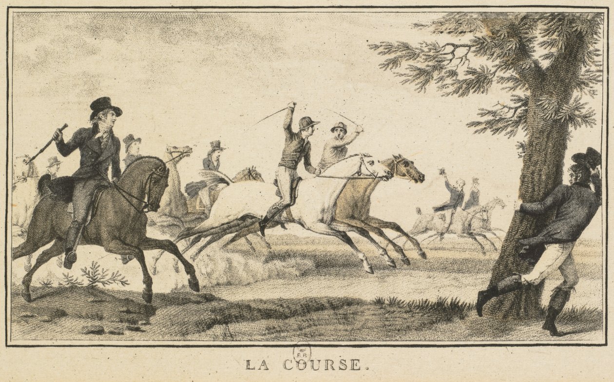 Racescènes: De Race door Carle Vernet