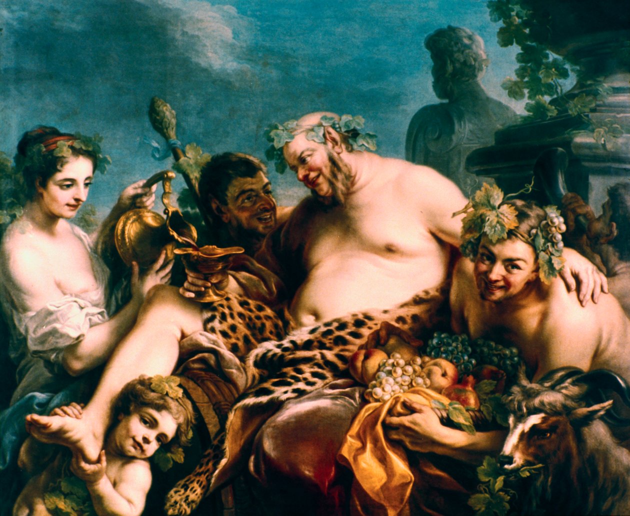 Dronken Silenus, 1747 door Carle van Loo
