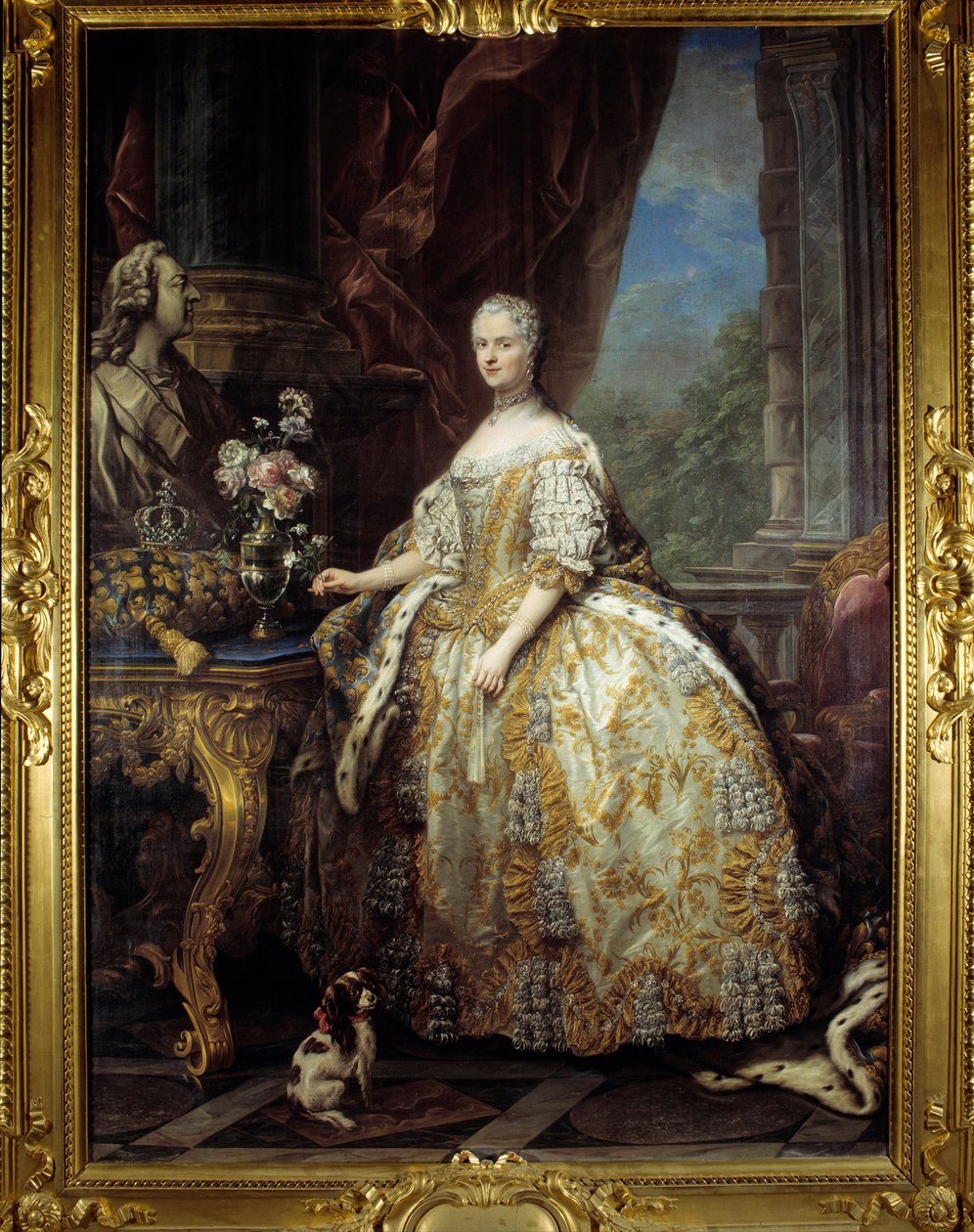 Portret van Koningin Mary Lescszinska, Koningin van Frankrijk door Carle van Loo