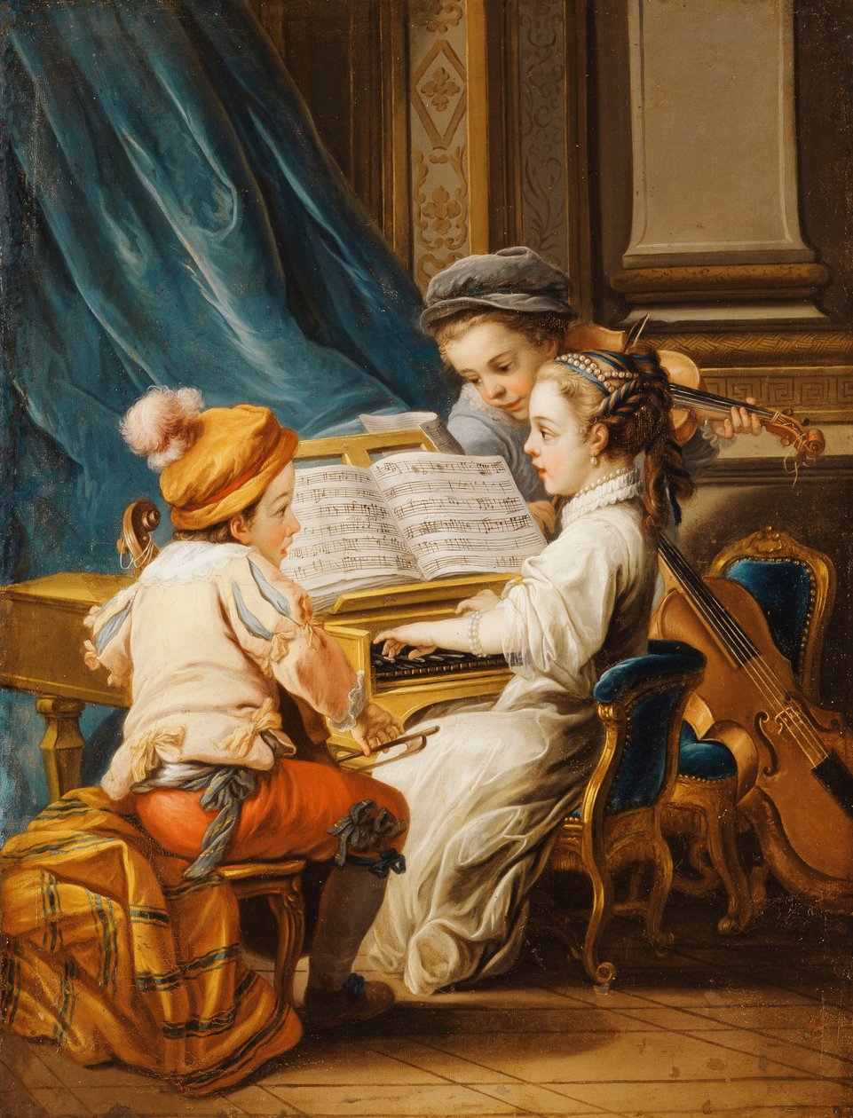 De Vier Kunsten - Muziek door Carle van Loo