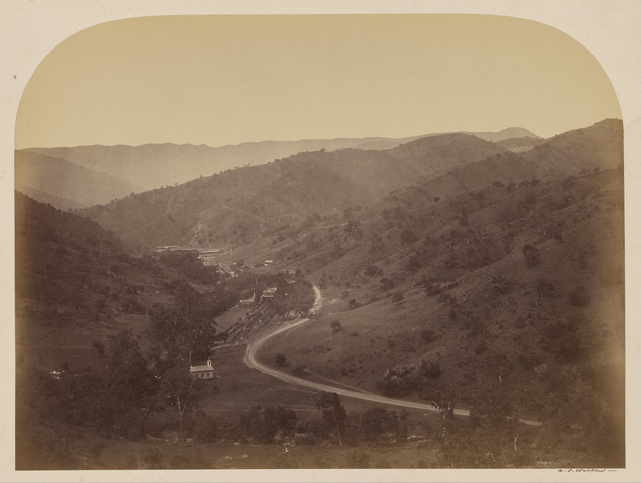 (New Almaden) door Carleton E. Watkins