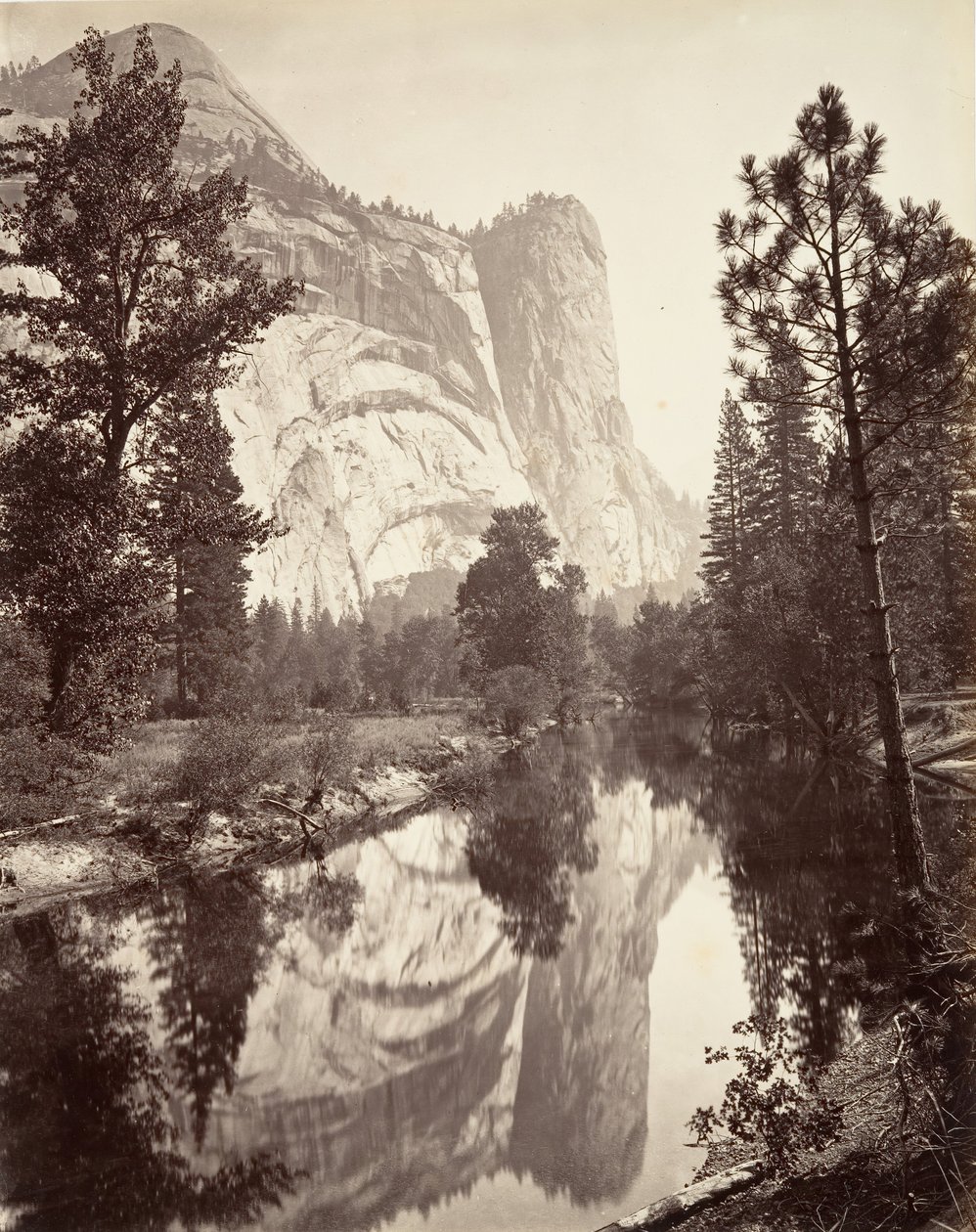 Washington Tower, Yosemite, ca. 1872, gedrukt ca. 1876 door Carleton E. Watkins.