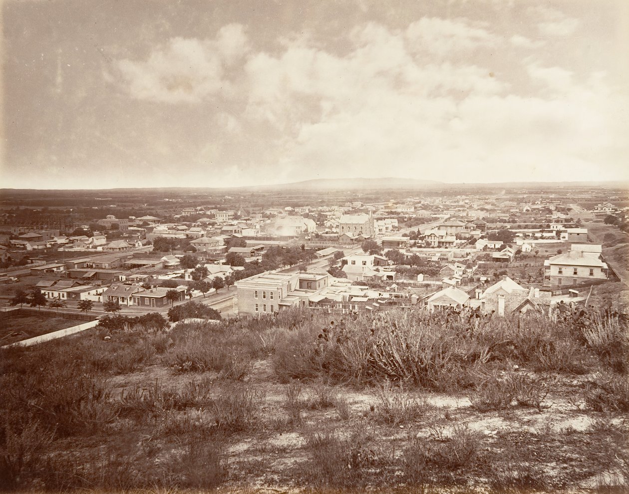 Los Angeles, 1876, gedrukt ca. 1876 door Carleton Emmons Watkins
