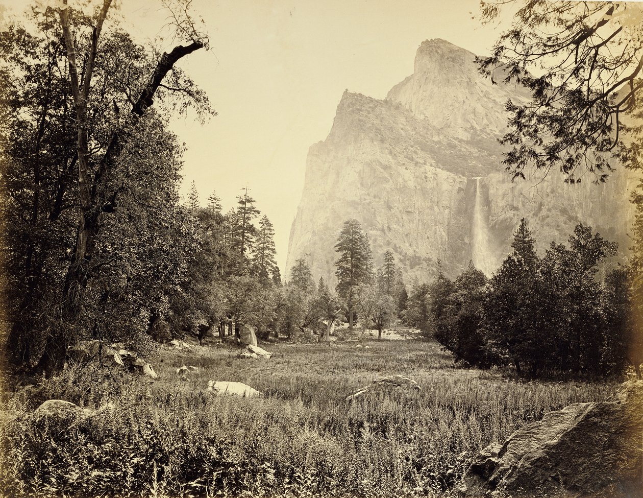 Bruidssluier, 900 voet door Carleton Watkins