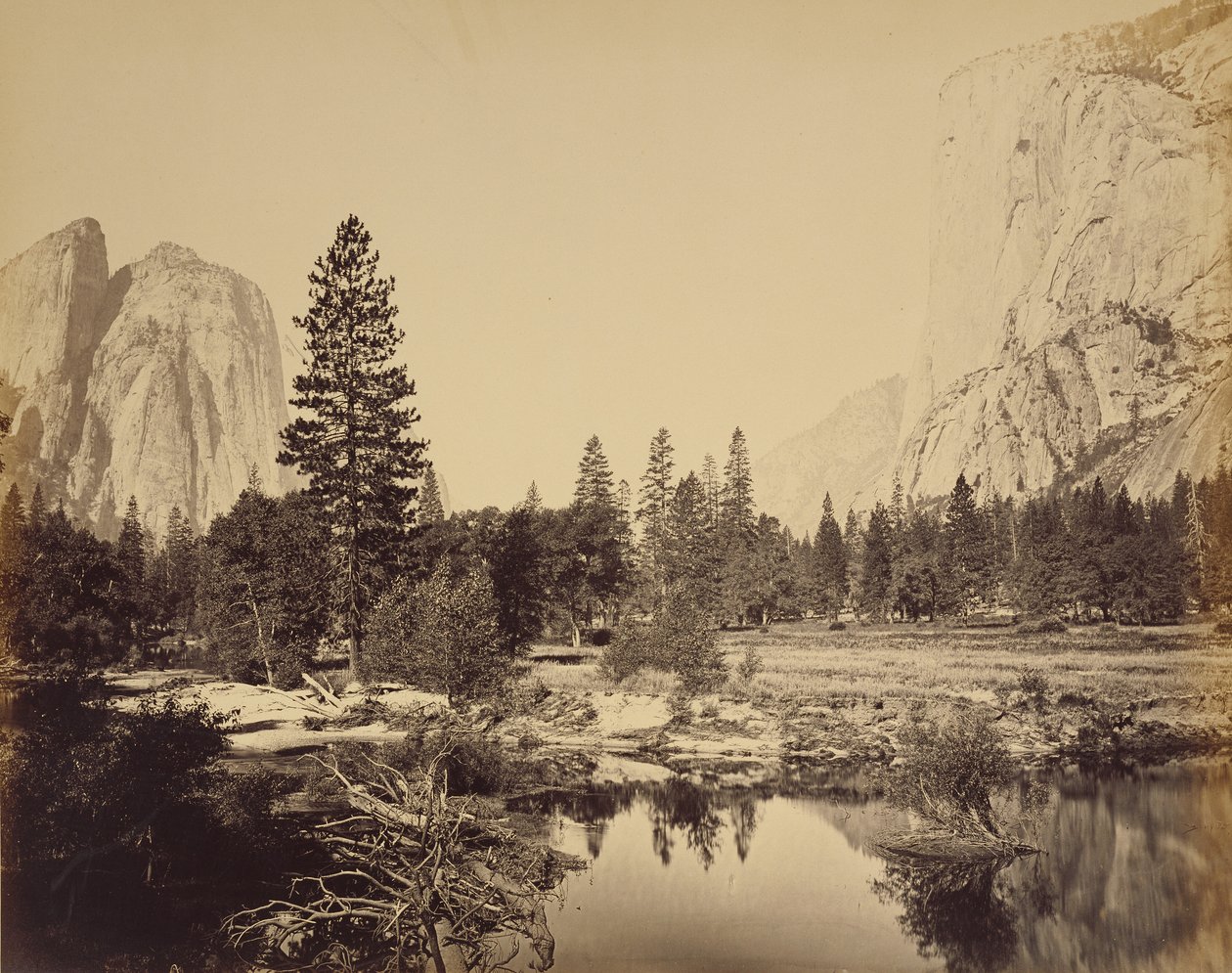 [Het dal in] door Carleton Watkins