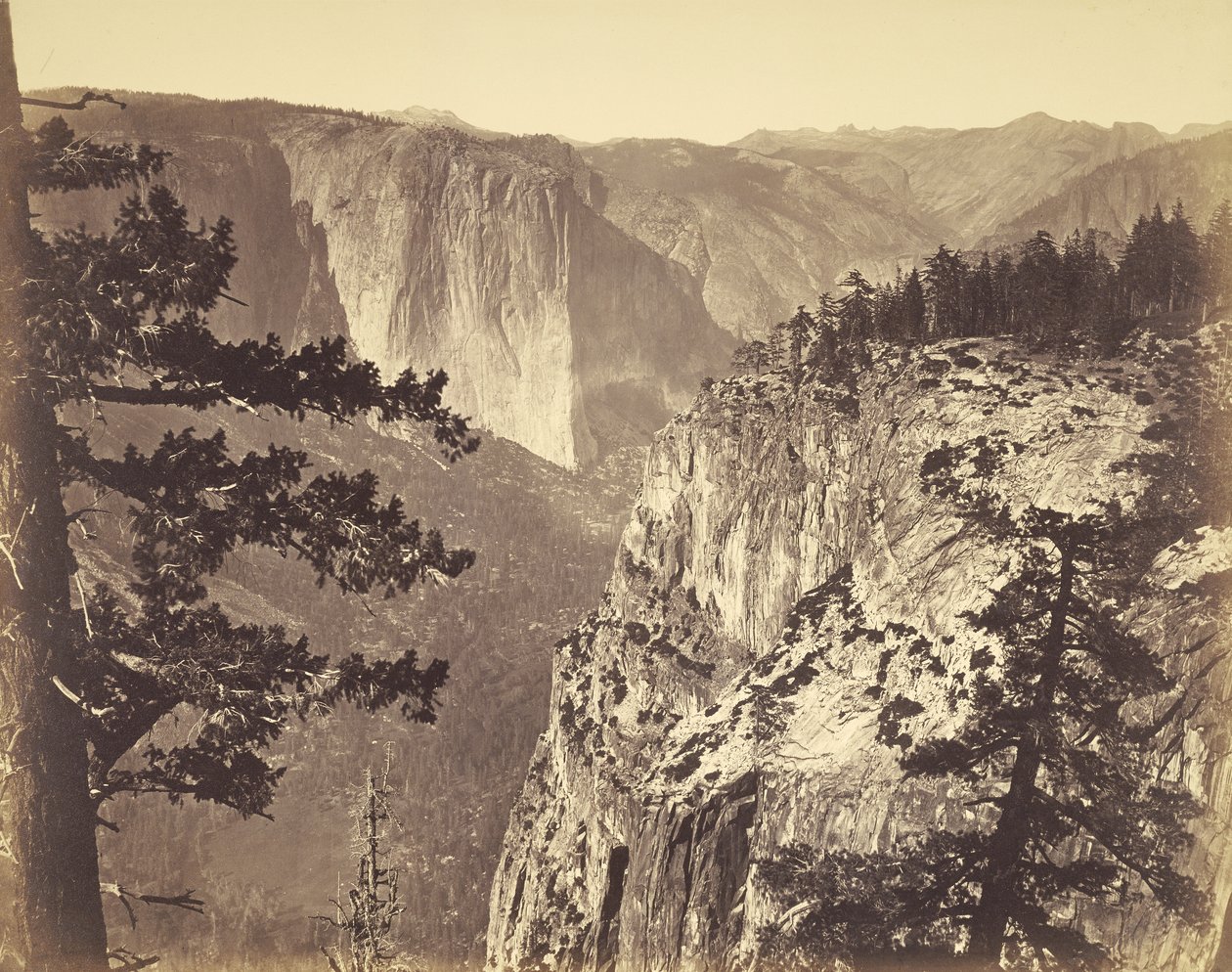 [Eerste blik op de vallei]. door Carleton Watkins