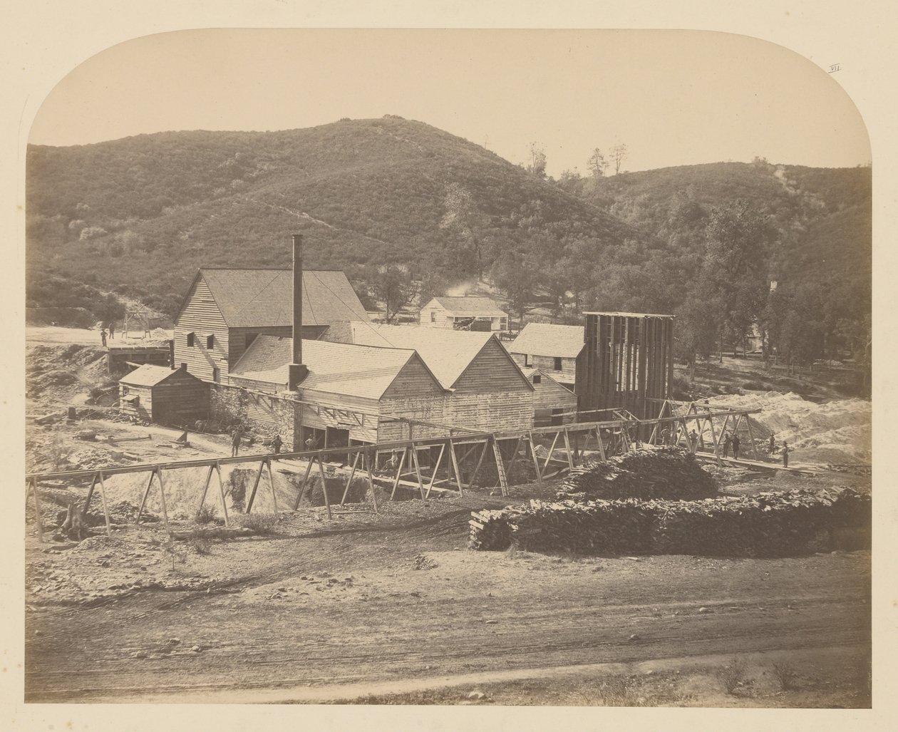 Mt. Ophir Molen door Carleton Watkins