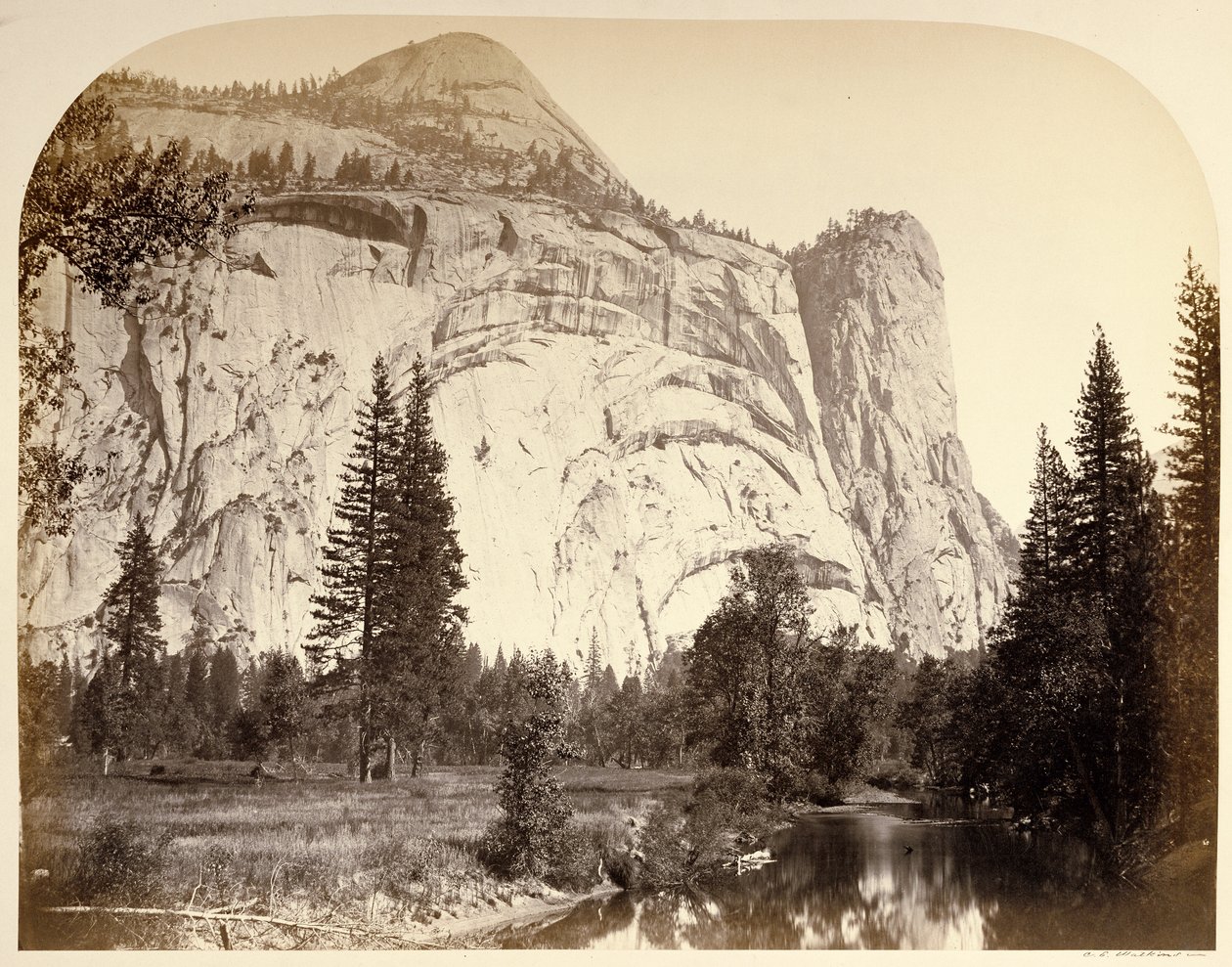 North Dome. Royal Arches - Washington Column door Carleton Watkins