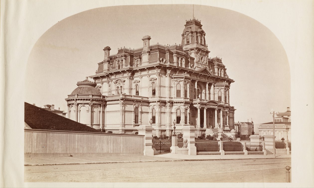 Residentie van Chas. Crocker door Carleton Watkins