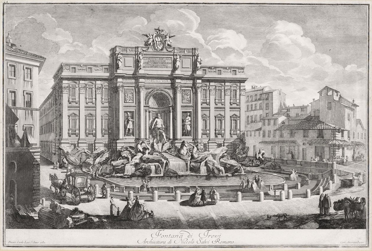 Rome, Trevifontein door Carlo Antonini