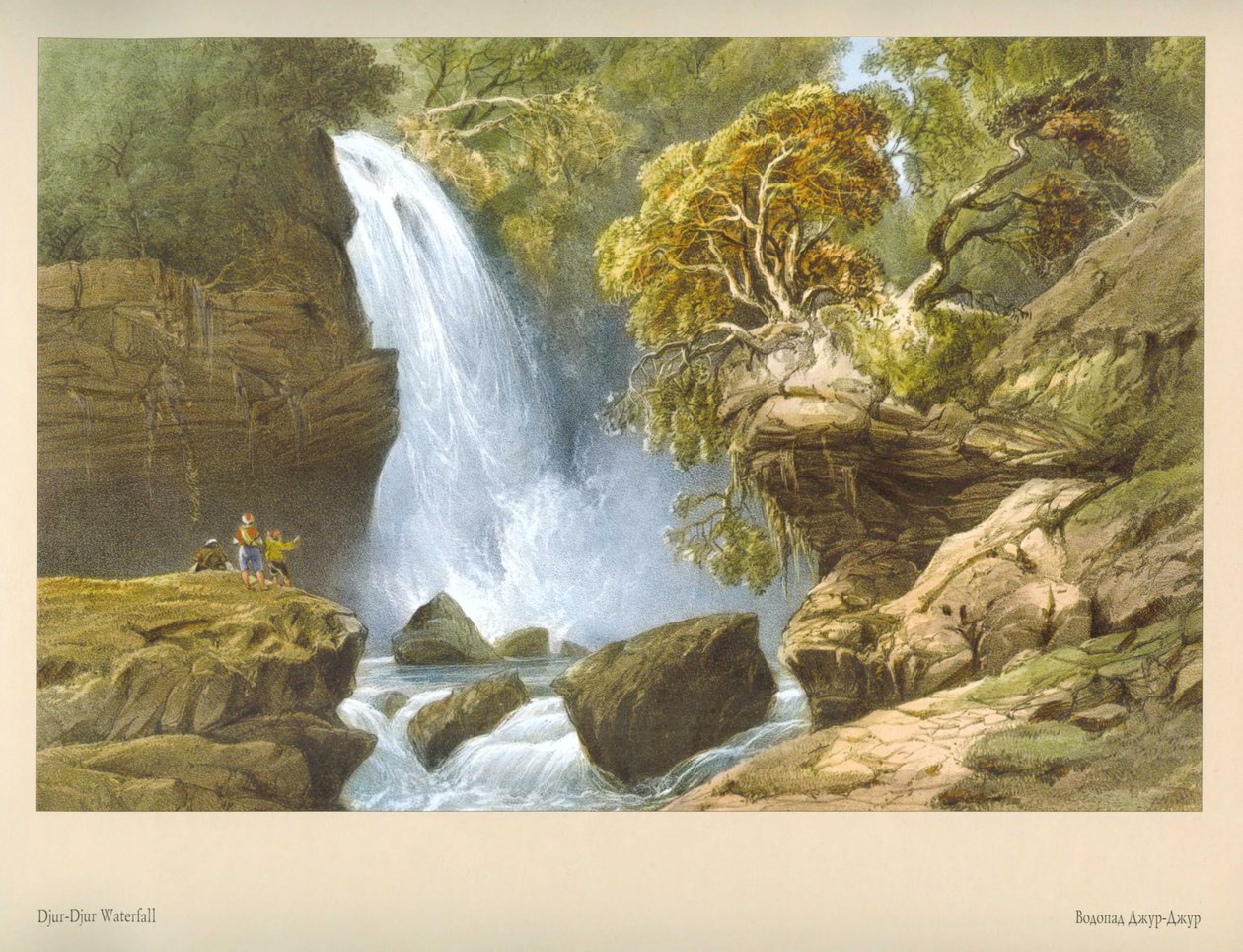 Djurdjur-waterval door Carlo Bossoli