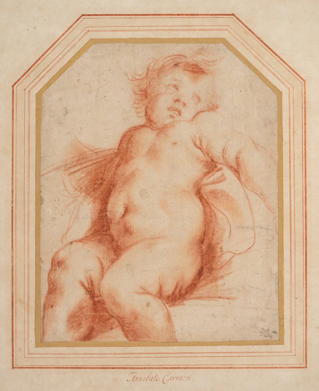 Naakte baby door Carlo (attr. to) Cignani