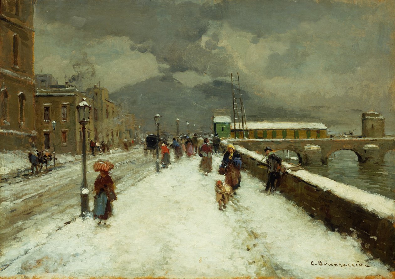 Een stormachtige winterdag door Carlo Brancaccio