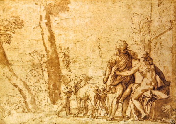 De ontmoeting, ca. 1590 door Carlo Caliari