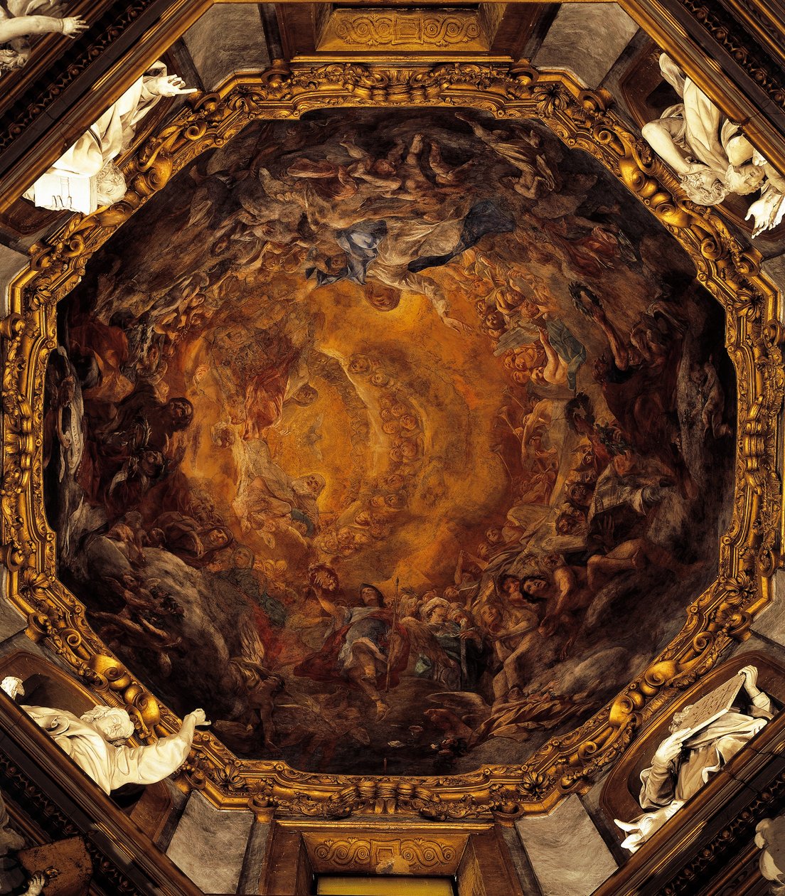 Hemelvaart van de Maagd, door Carlo Cignani, fresco door Carlo Cignani