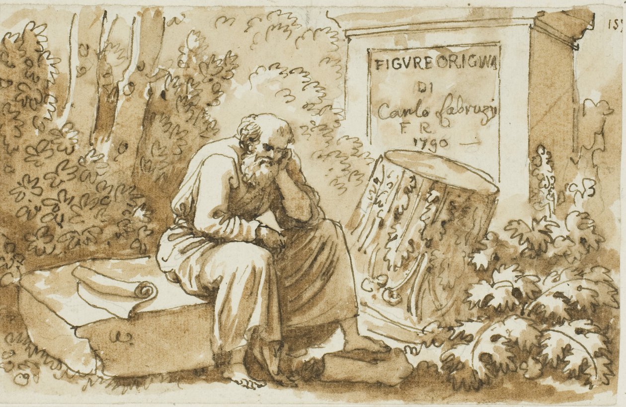 Schets voor Frontispice naar Originele Figuren door Carlo Labruzzi