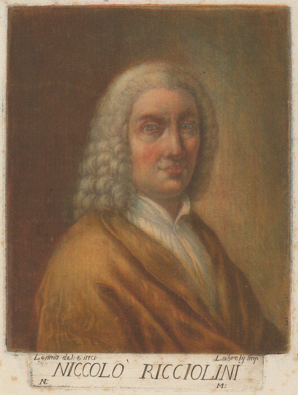 Niccolo Ricciolini door Carlo Lasinio, after Nicolò Ricciolini