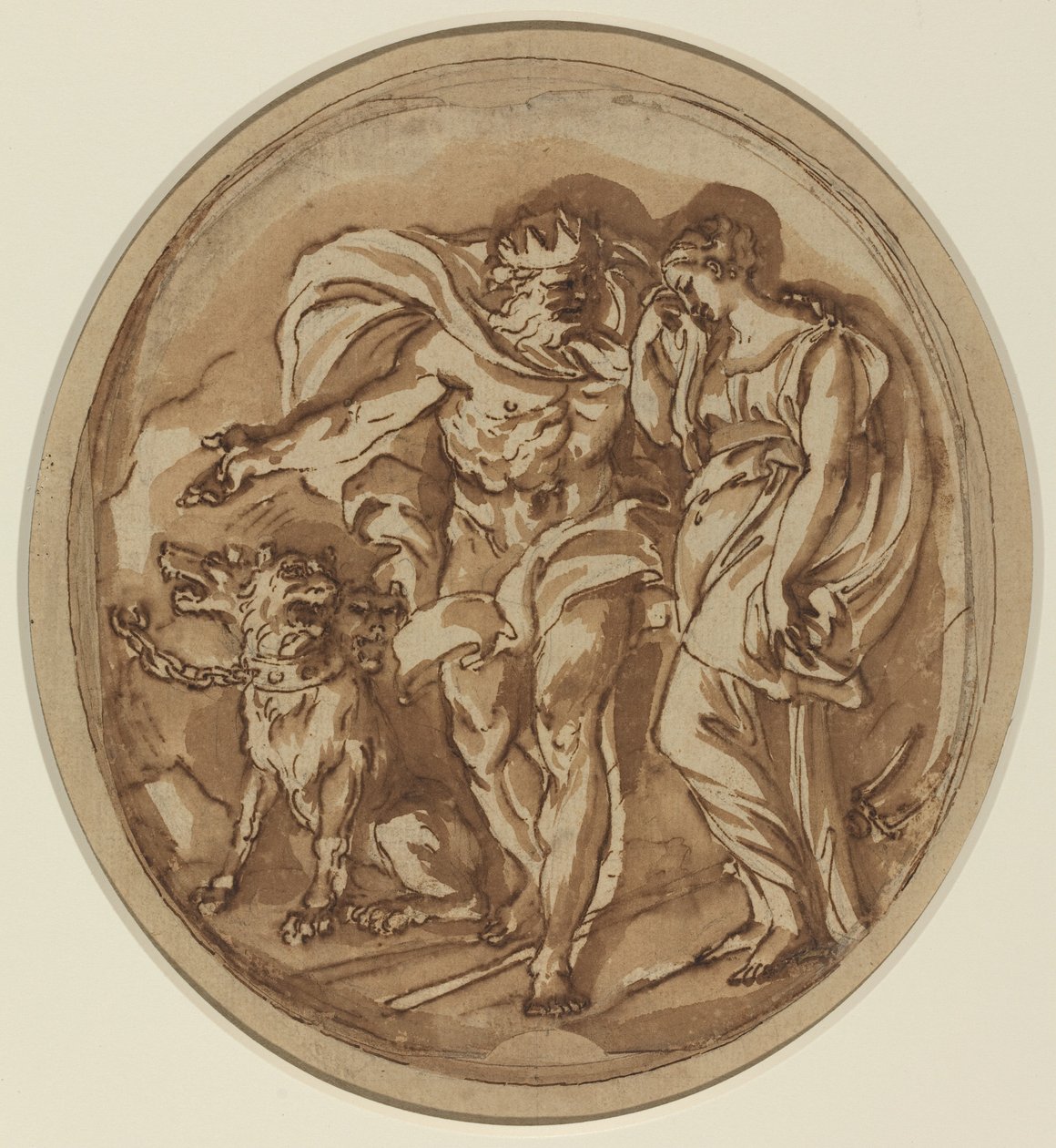 Pluto Brengt Proserpina naar de Poorten van de Hel door Carlo Maratta