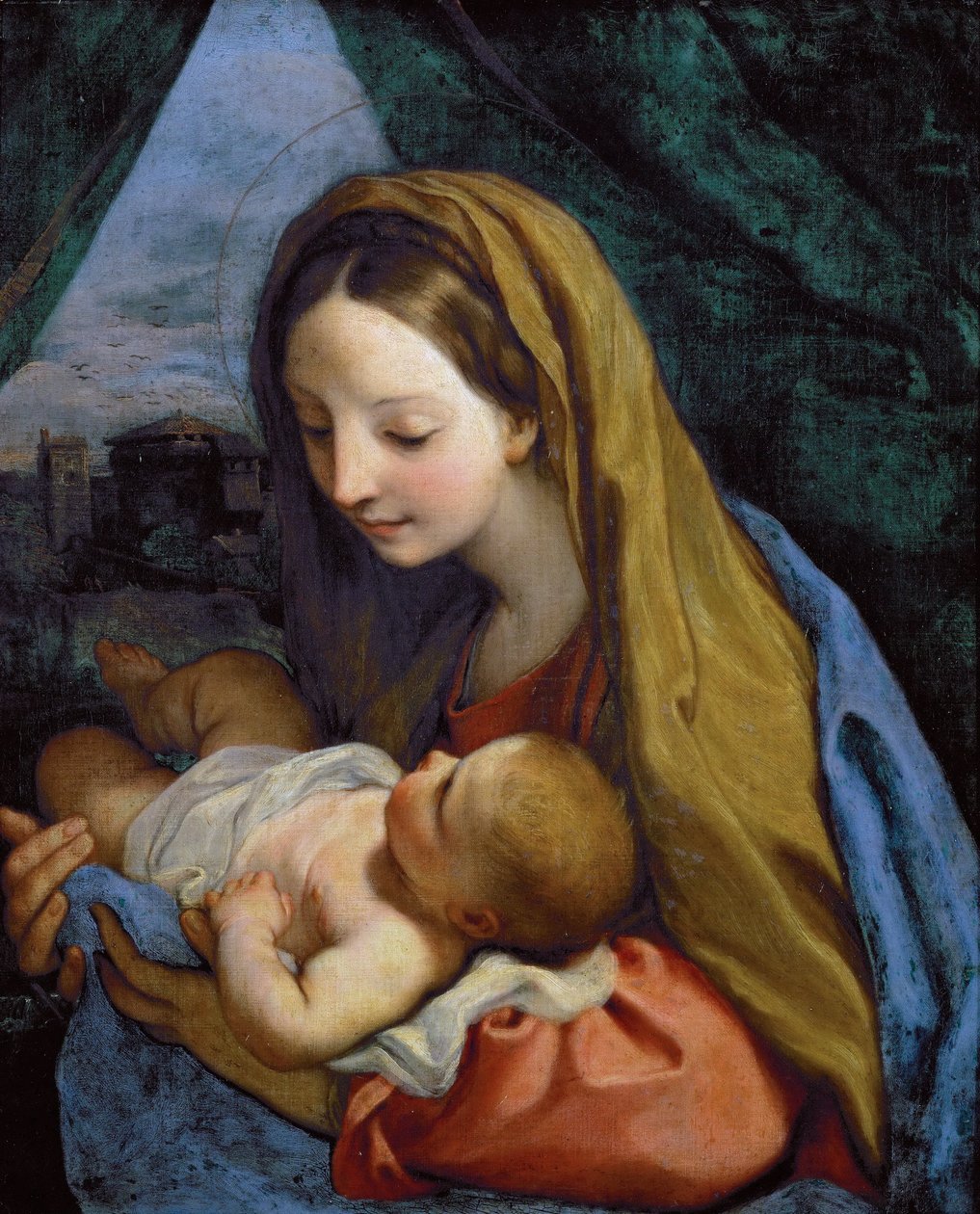 Maagd en Kind - Carlo Maratta (Maratti) (1625-1713), ca. 1660 door Carlo Maratta or Maratti