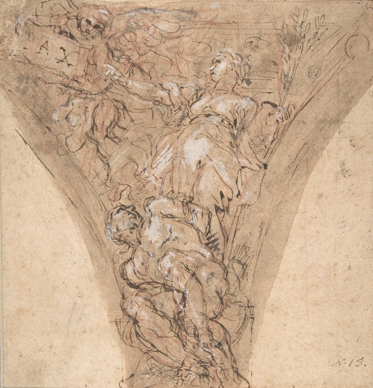 Allegorische Figuur van Vrede, 1625-1713 door Carlo Maratti