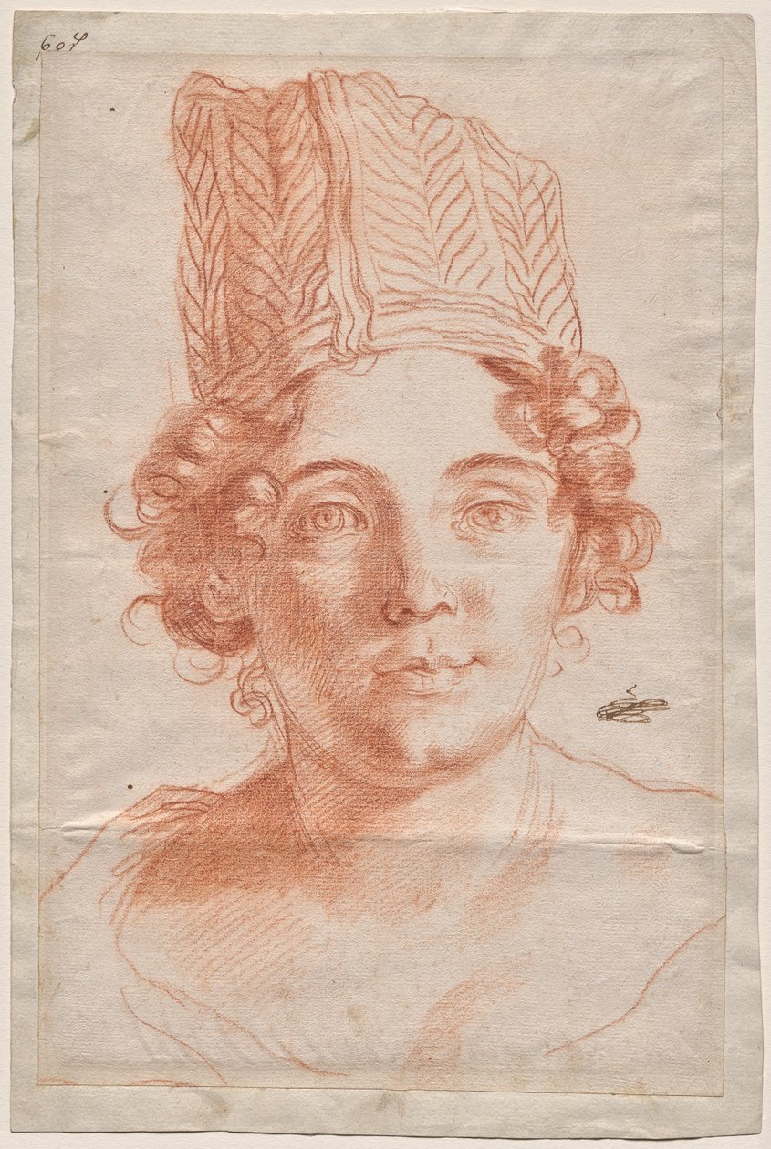 Portret van Francesca Gommi, Vrouw van Carlo Maratti door Carlo Maratti