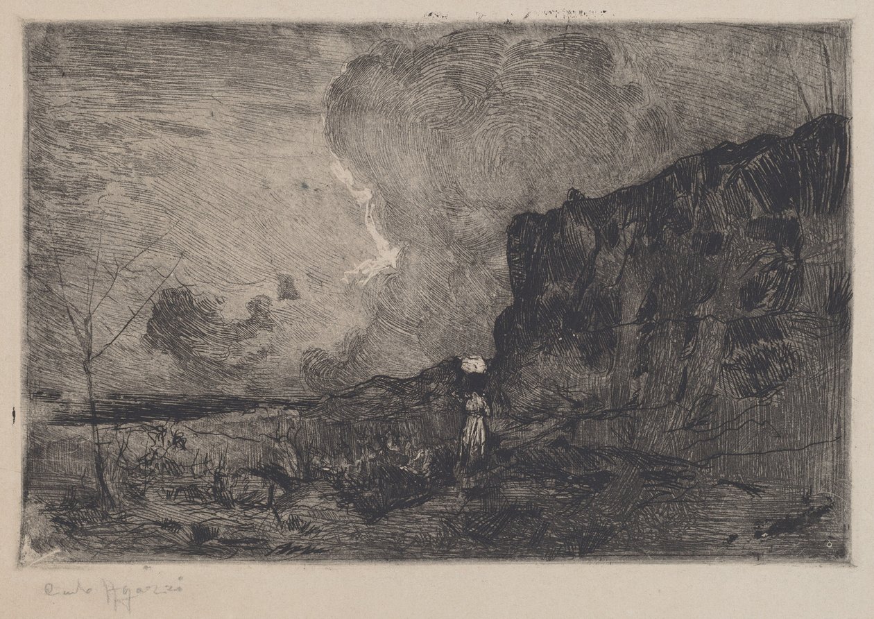 Landschap [Paesaggio], voor 1915 door Carlo Paolo Agazzi