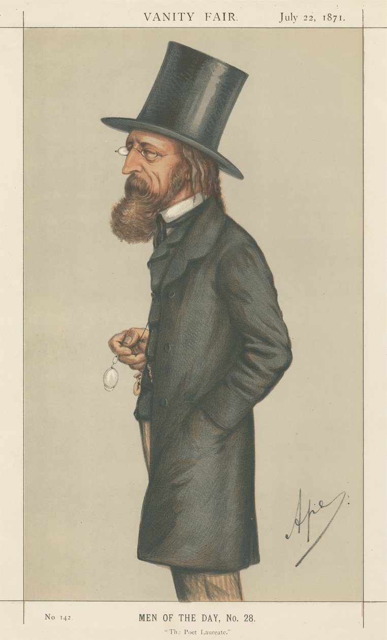 De dichter laureaat, Lord A. Tennyson (Vanity Fair serie) door Carlo Pellegrini
