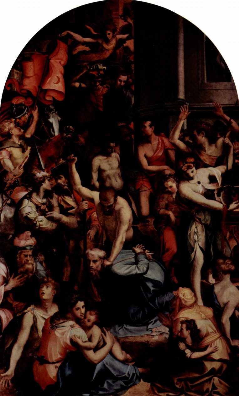 Italiaans: Martelaarschap van Sint Romulus Martelaarschap van Sint Romulus door Carlo Portelli