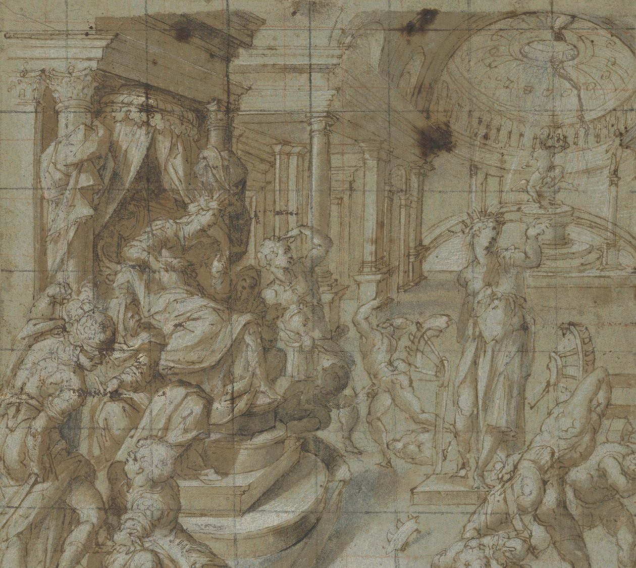 Het Martelaarschap van St. Catharina van Alexandrië, 1560-70 door Carlo Portelli