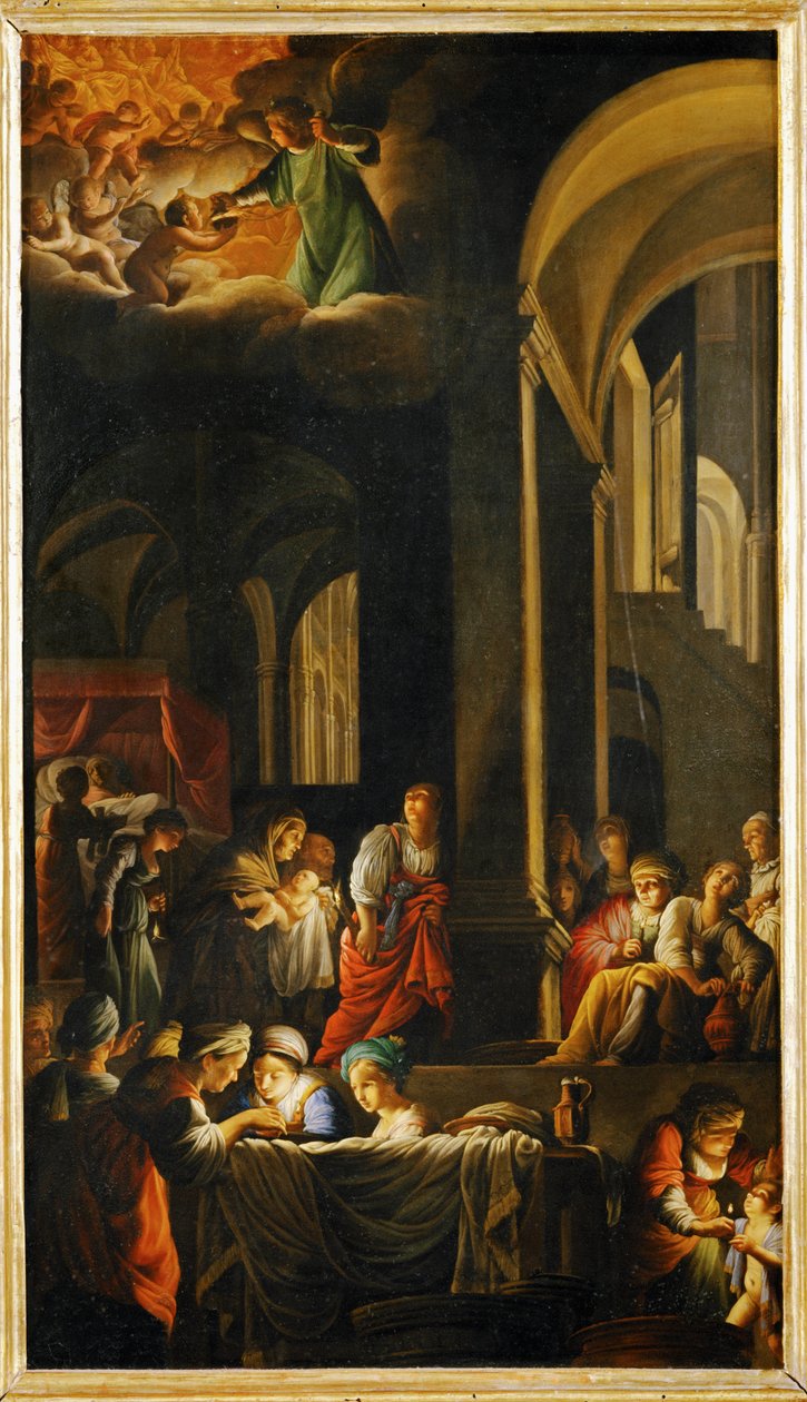 La naissance de la Vierge - Geboorte van de Maagd Maria ... door Carlo Saraceni