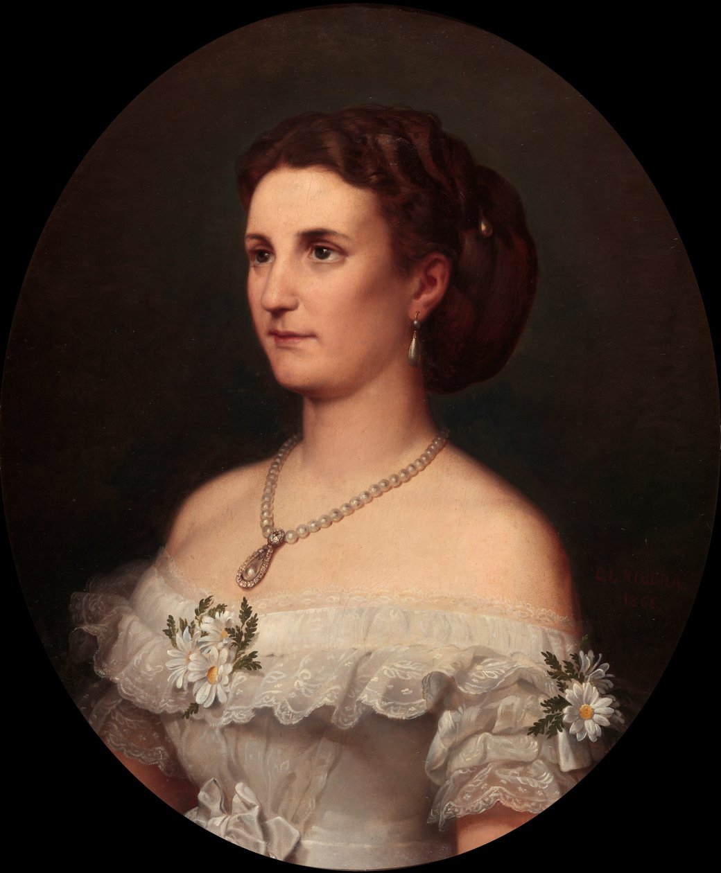 María Leonor de Salm-Salm, hertogin van Osuna door Carlos Luis de Ribera y Fieve