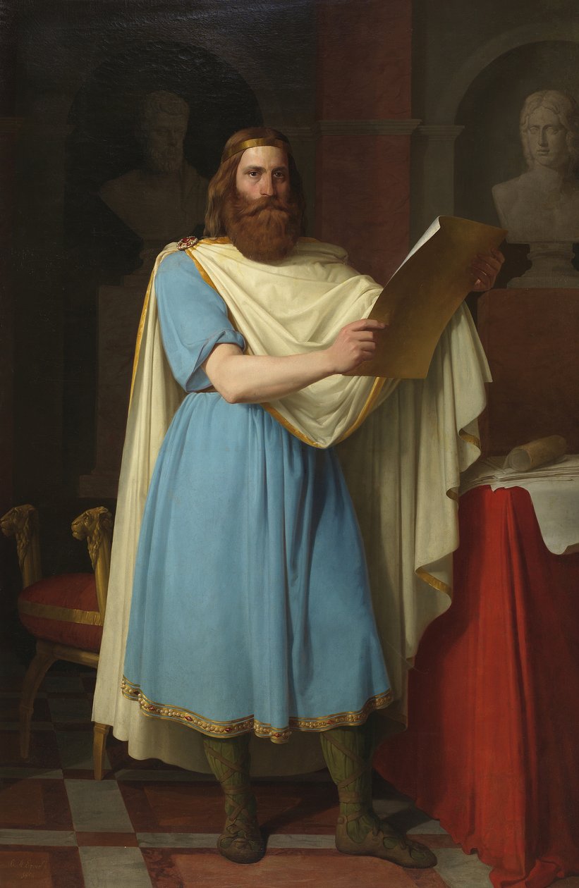 Alarik II, Visigotische koning, 1856 door Carlos María Esquivel y Rivas