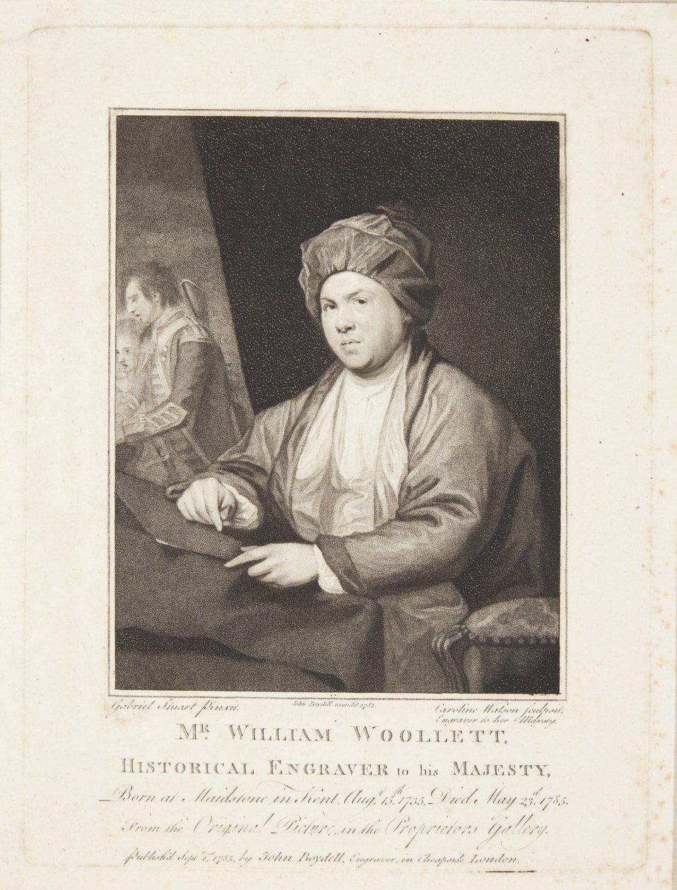 William Woollett door Caroline Watson