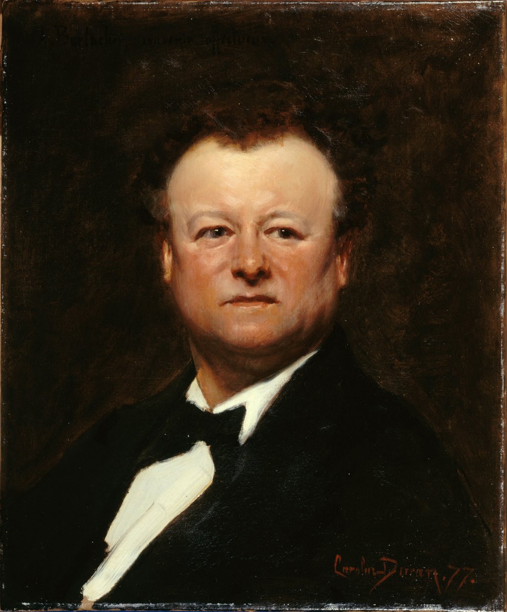 Frans: Portrait de Jean-François Berthelier (1830-1888), chanteur door Carolus Duran