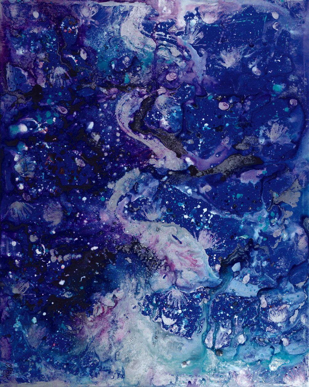 Cerulean kustlijnen door Carolyn Mary Kleefeld