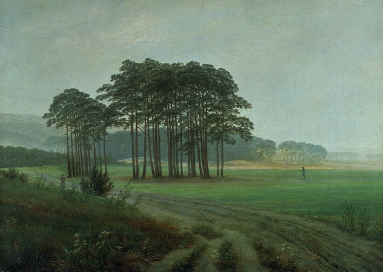 Middag, 1820-25 door Caspar David Friedrich