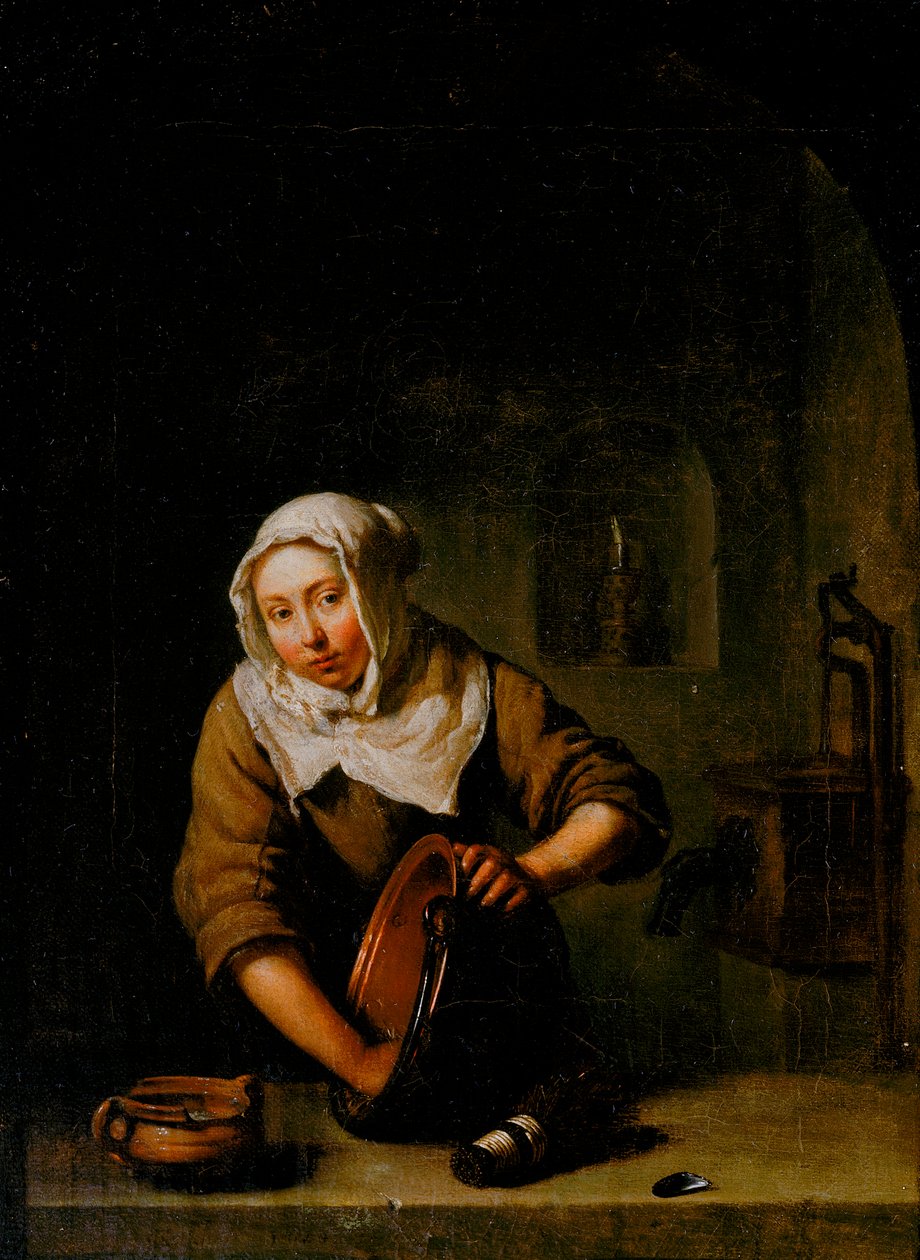 De kok door Caspar Netscher