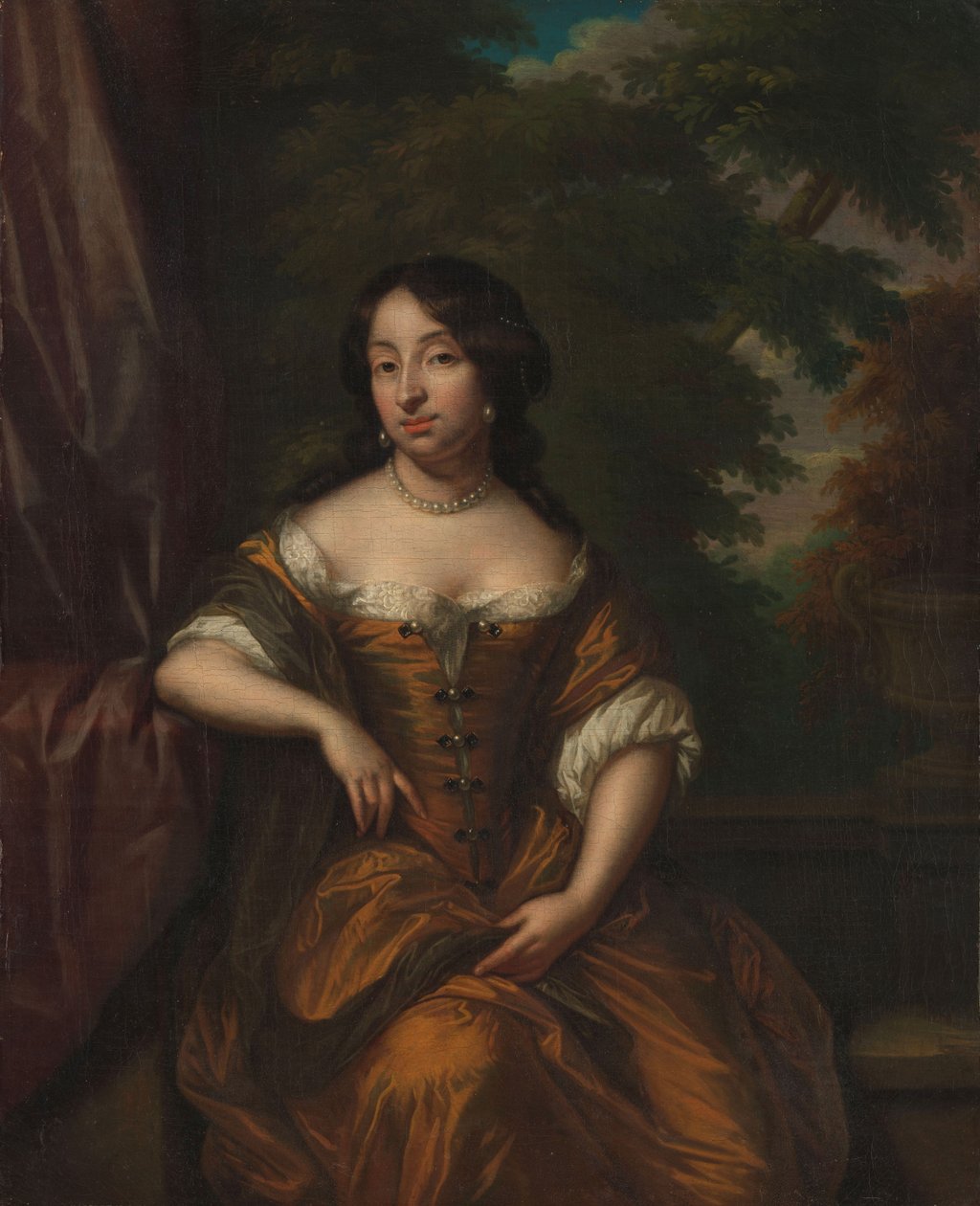 Portret van Anna Maria Hoeufft door Caspar (after) Netscher