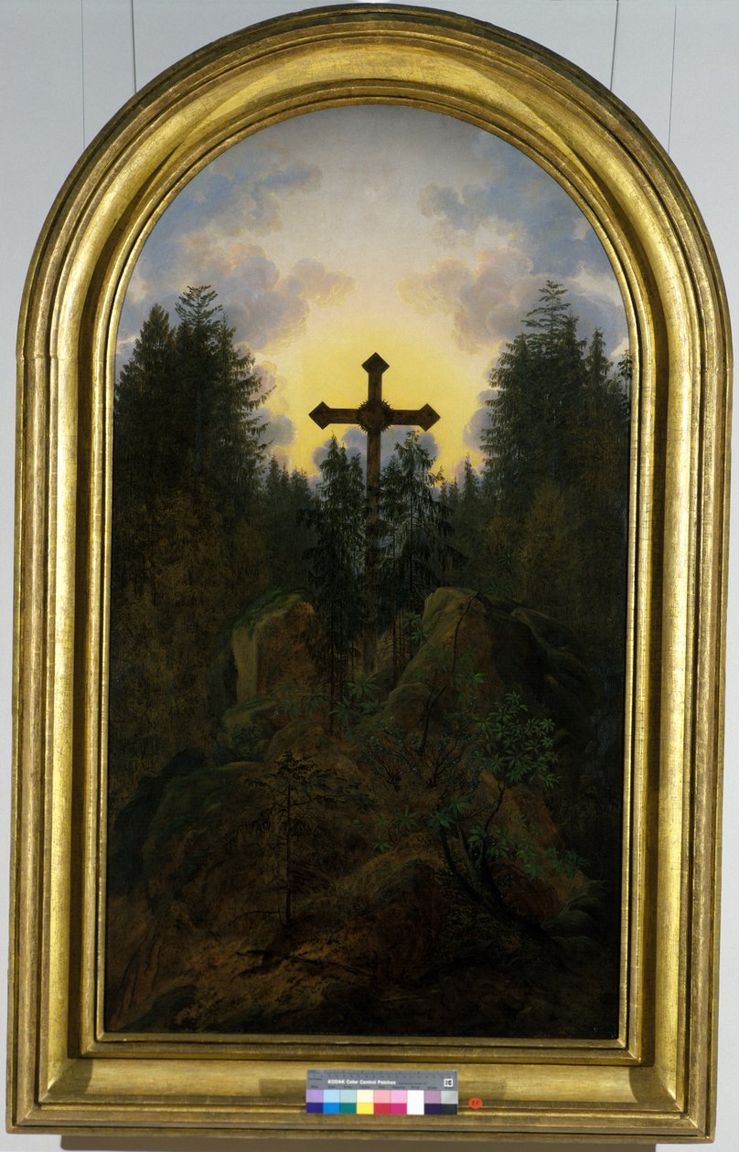 Kruis in de Bergen, 1815-20 door Caspar David Friedrich