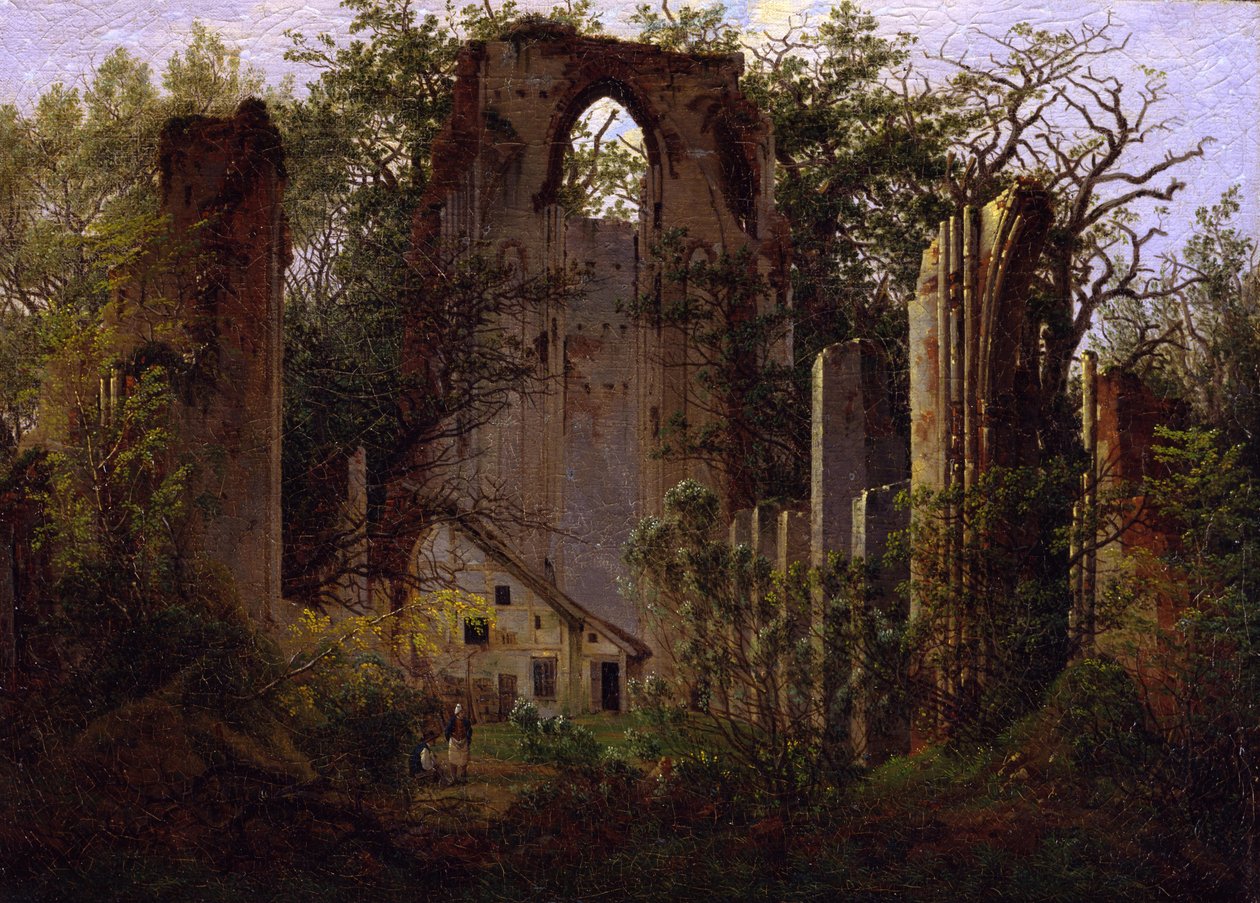 Ruïne Eldena door Caspar David Friedrich