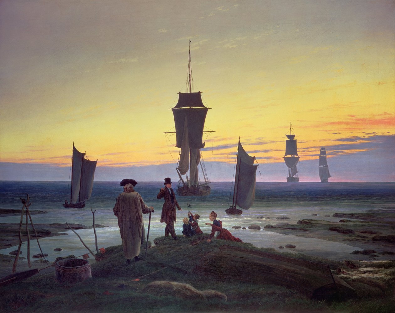 De stadia van het leven door Caspar David Friedrich