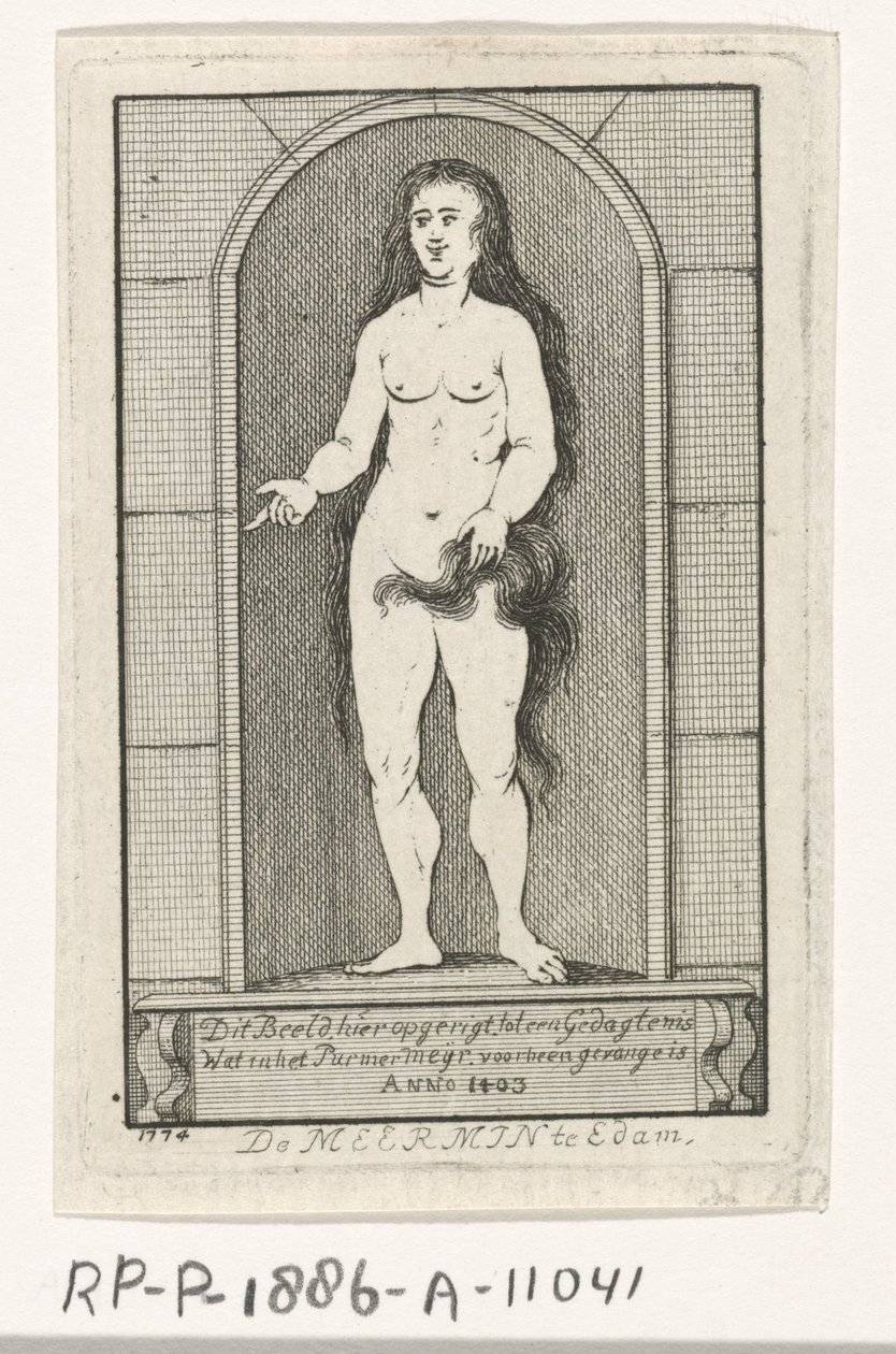 Nis met het standbeeld van een zeemeermin door Caspar Jacobsz. Philips