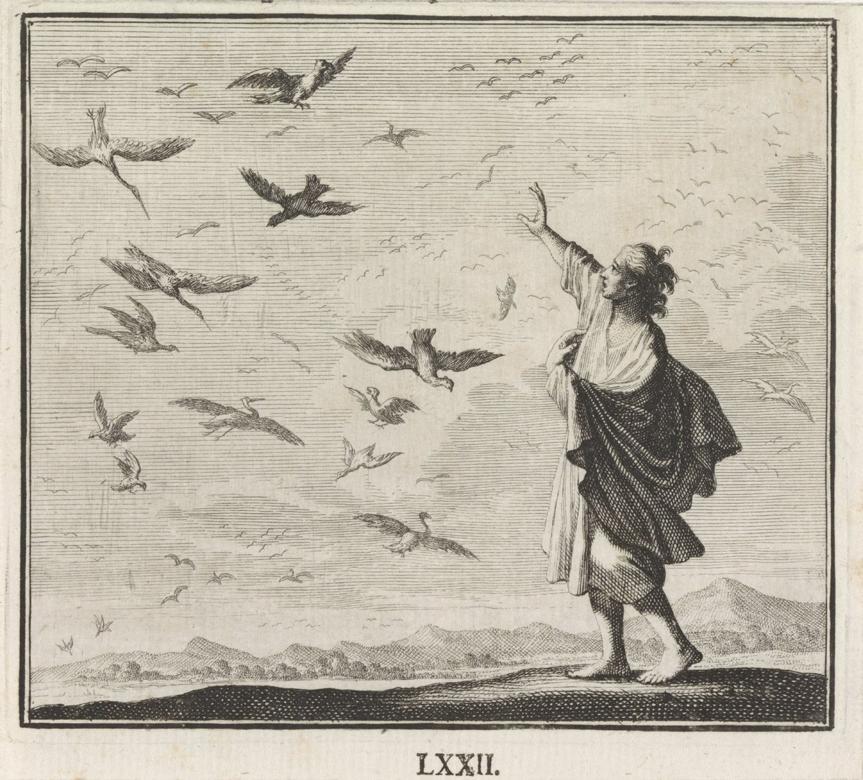 Embleem: vogels door Caspar Luyken