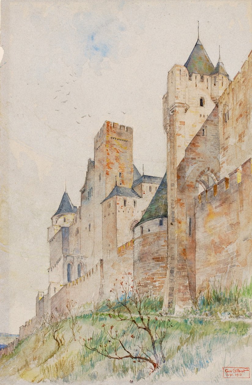 Kantelen van Carcassonne, Frankrijk door Cass Gilbert