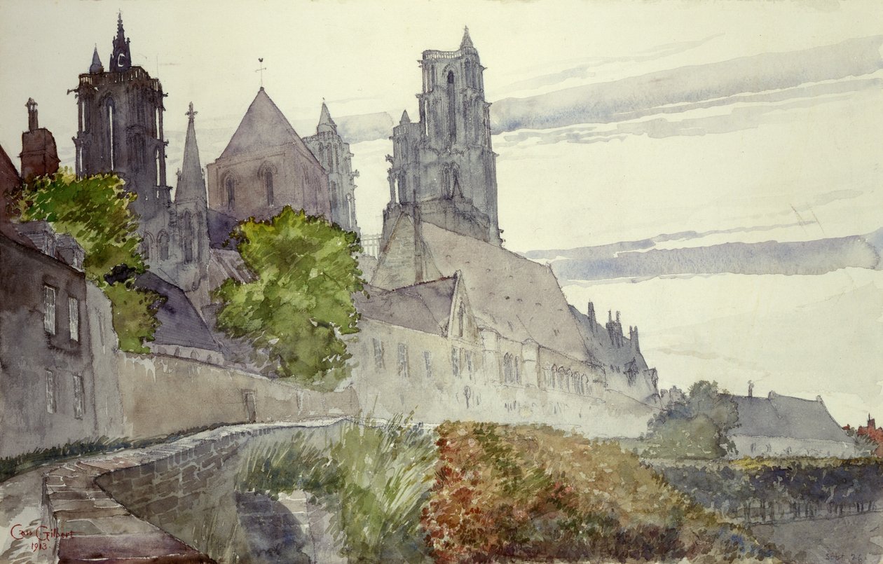 Kathedraal van Laon, Frankrijk door Cass Gilbert