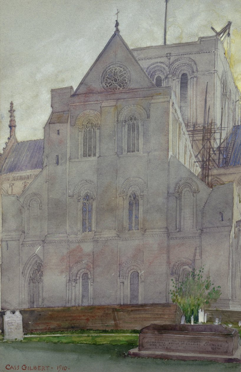 Noordtransept, kathedraal van Winchester, Engeland door Cass Gilbert